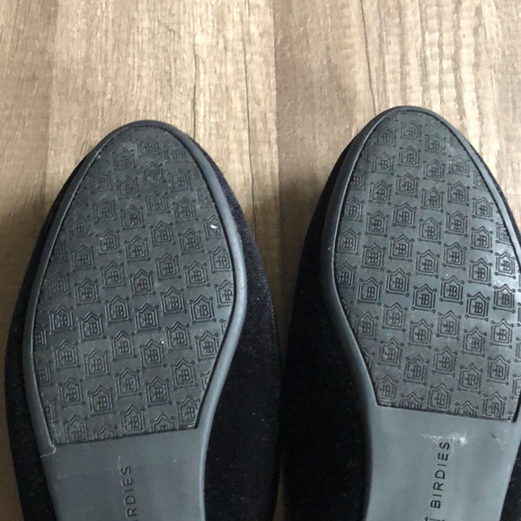 Birdies Phoebe Velvet Faux Fur Black Mules 7.5 - Picture 8 of 10